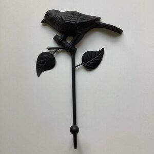 Black Bird Cast Iron Single Wall Hook